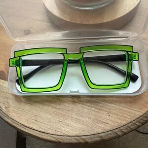 Anime Colorful Full Rim Rectangular Acetic Spectacles
